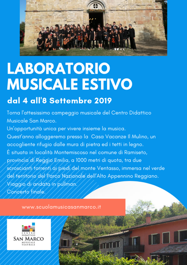 Laboratorio estivo musicale 2019